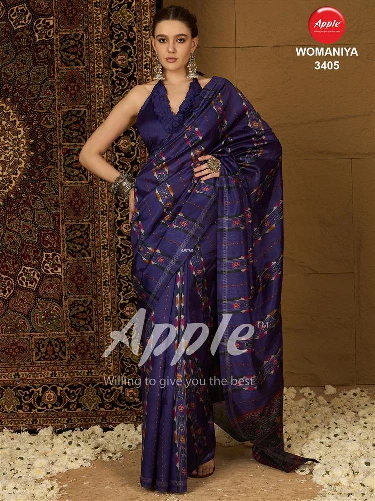 Apple Womaniya 34 Bhagalpuri Silk Printed Saree Collection