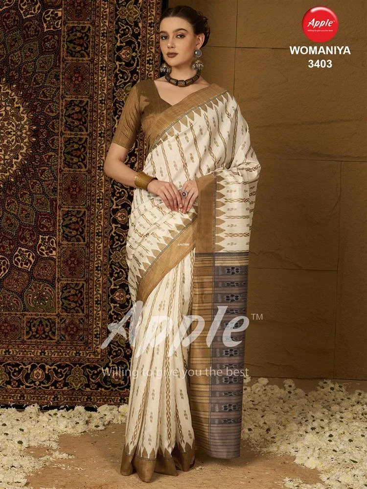 Apple Womaniya 34 Bhagalpuri Silk Printed Saree Collection