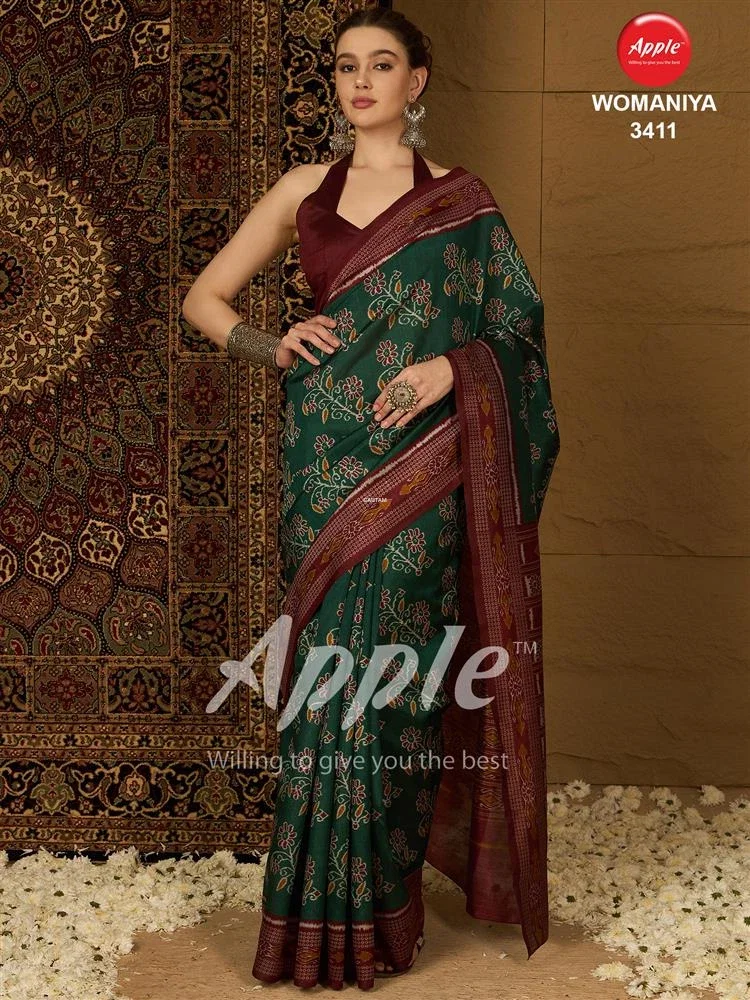 Apple Womaniya 34 Bhagalpuri Silk Printed Saree Collection
