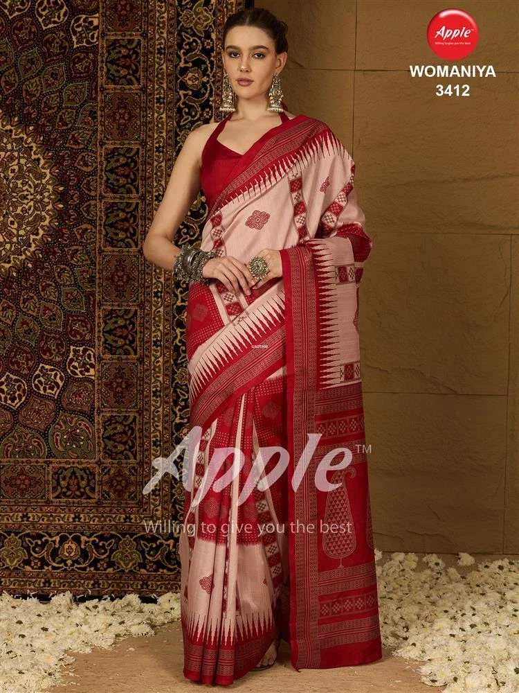 Apple Womaniya 34 Bhagalpuri Silk Printed Saree Collection