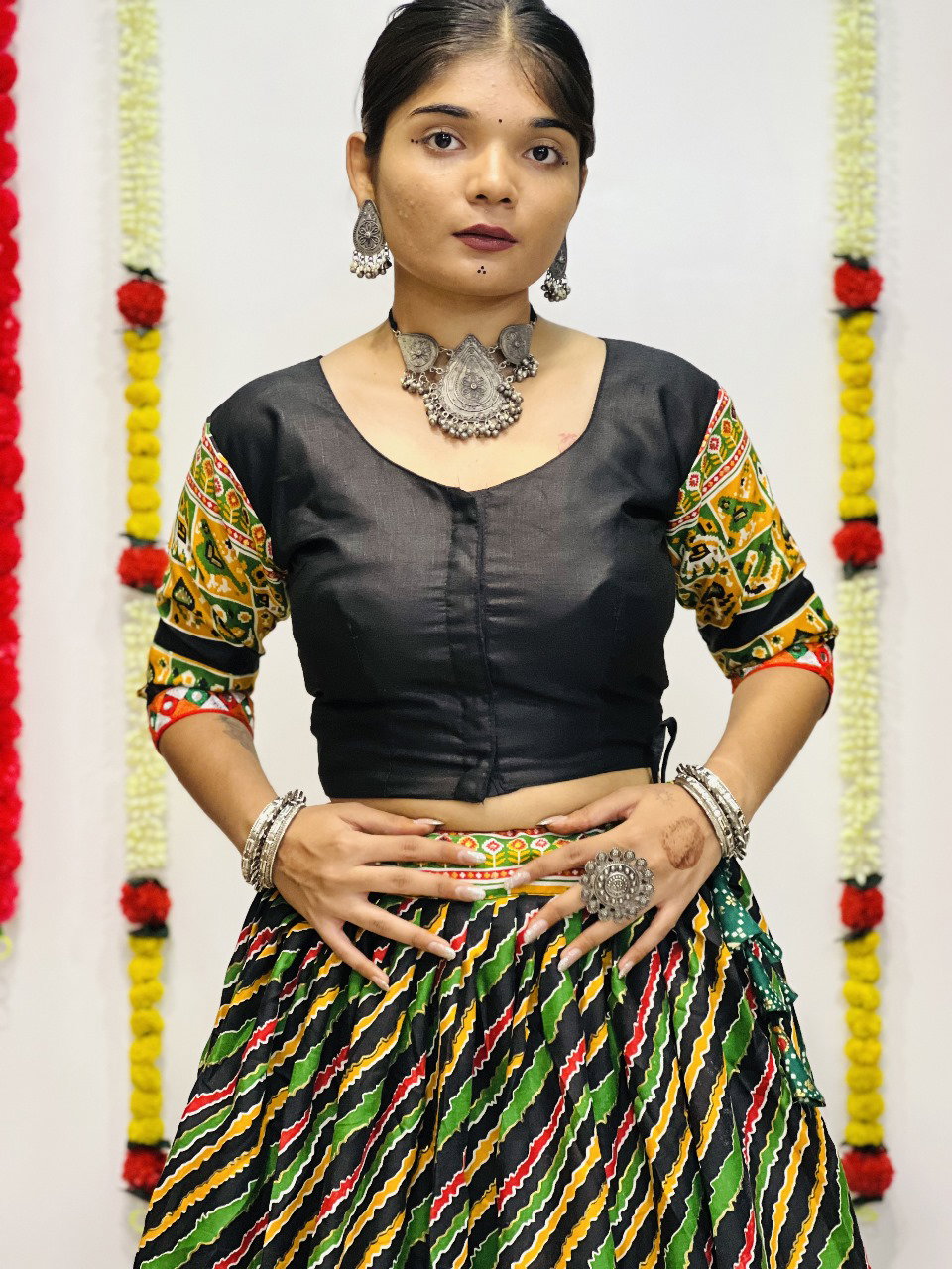 Aawiya Rajwadi Vol 7 D no. 7045 Pure Cotton Silk Printed Traditional Look Lehenga Choli