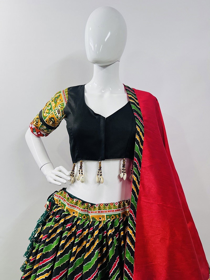 Aawiya Rajwadi Vol 7 D no. 7045 Pure Cotton Silk Printed Traditional Look Lehenga Choli