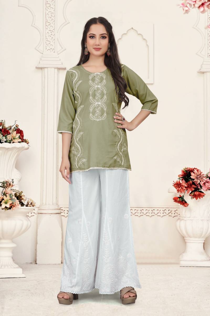 9star Fashion Money Vol 4 Stylish Chikankari Embroidered Tops Collection