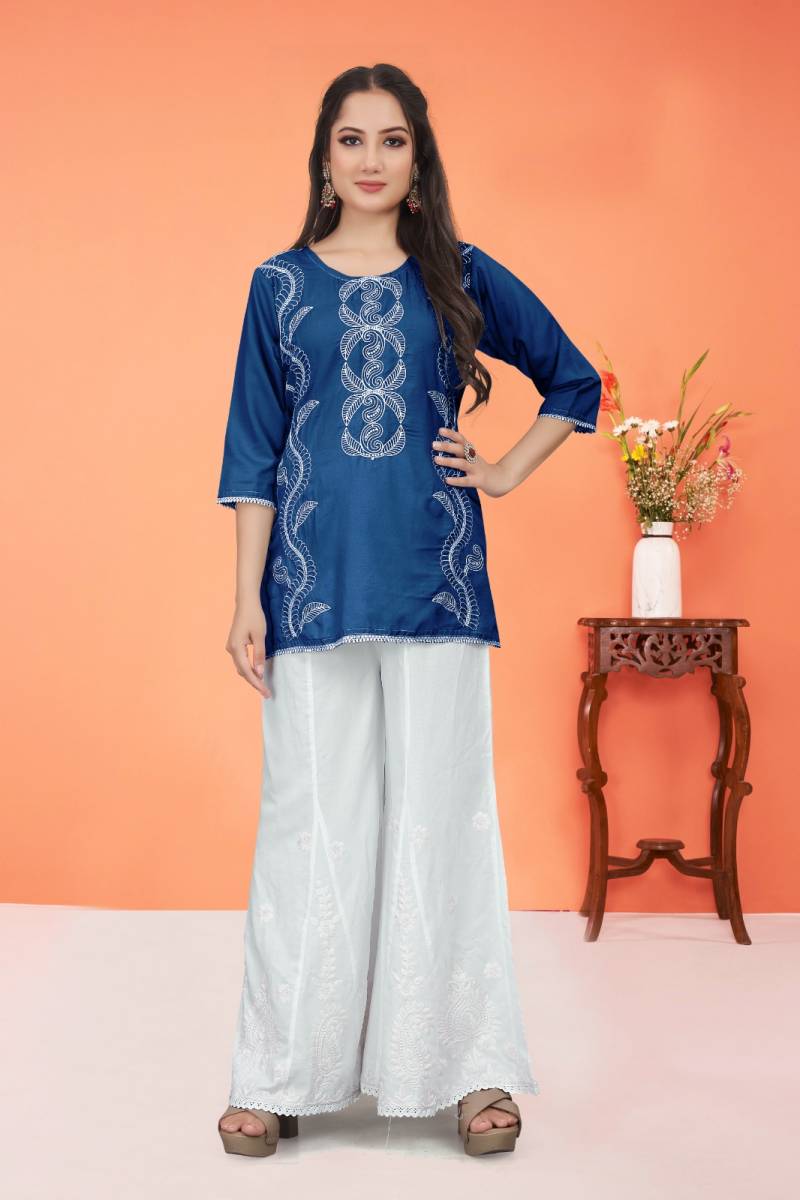 9star Fashion Money Vol 4 Stylish Chikankari Embroidered Tops Collection