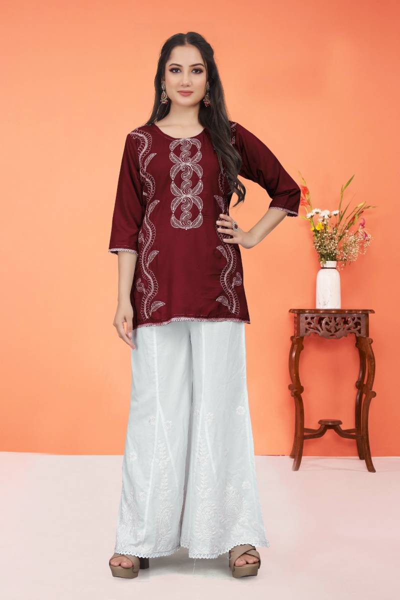 9star Fashion Money Vol 4 Stylish Chikankari Embroidered Tops Collection