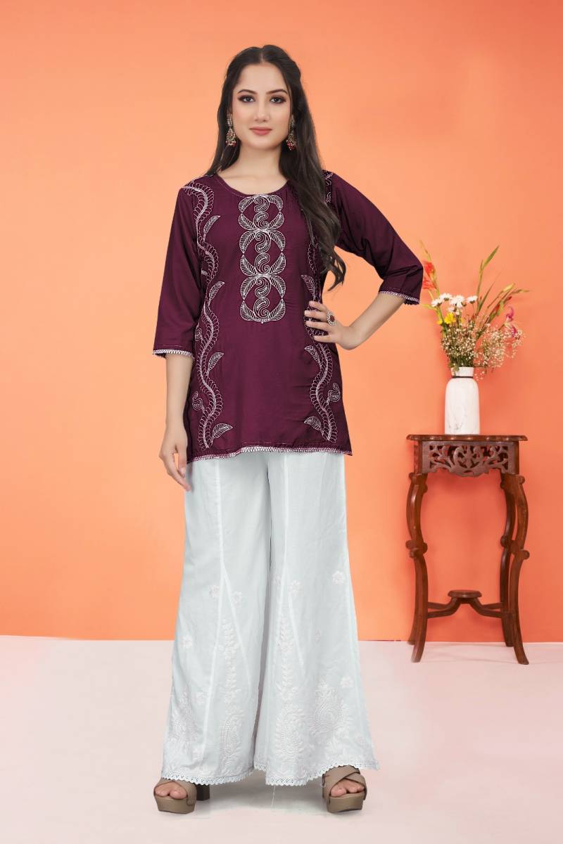 9star Fashion Money Vol 4 Stylish Chikankari Embroidered Tops Collection