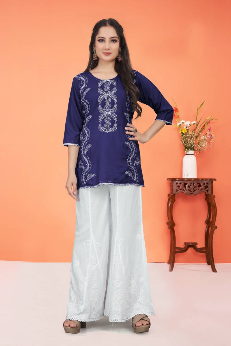 9star Fashion Money Vol 4 Stylish Chikankari Embroidered Tops Collection