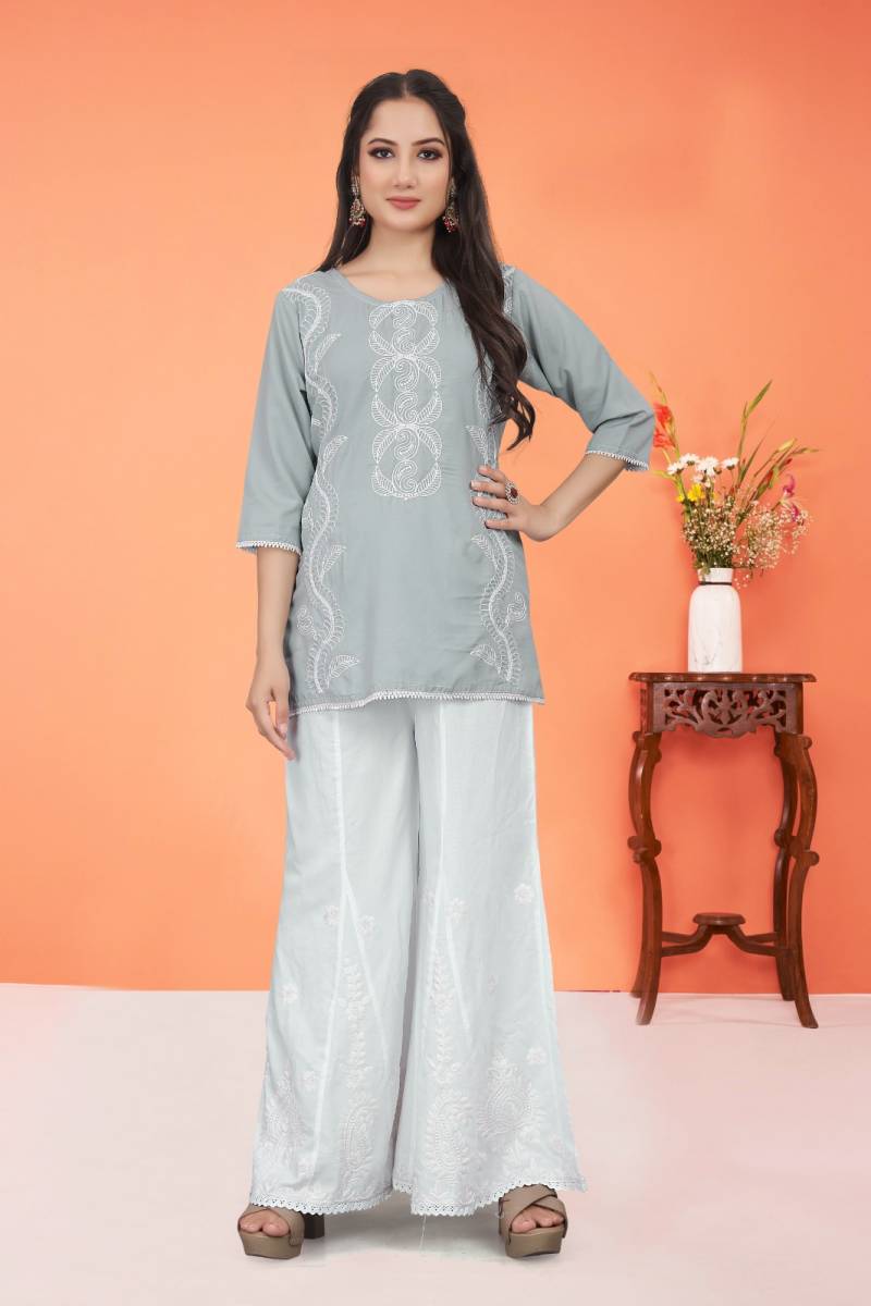 9star Fashion Money Vol 4 Stylish Chikankari Embroidered Tops Collection