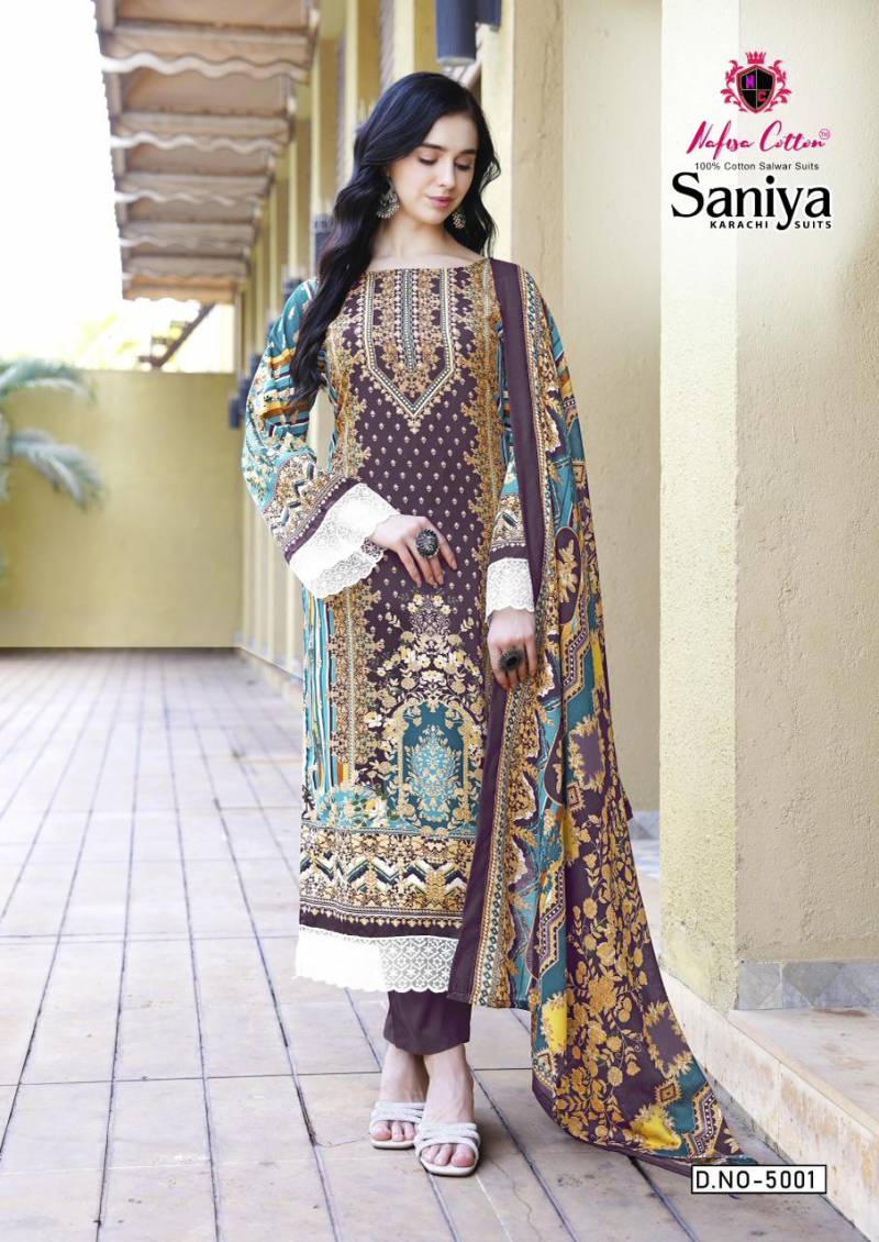 Nafisa Saniya Vol 05 Karchi Cotton Printed Dress Material Collection