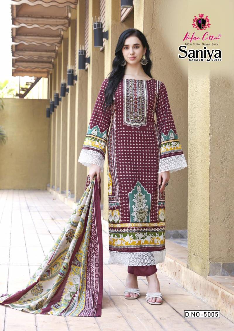 Nafisa Saniya Vol 05 Karchi Cotton Printed Dress Material Collection
