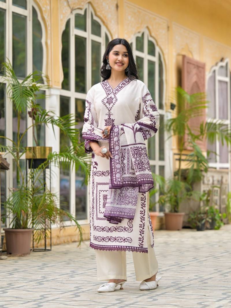 Niraakaar Nr115 Linen With Digital Print Readymade Collection