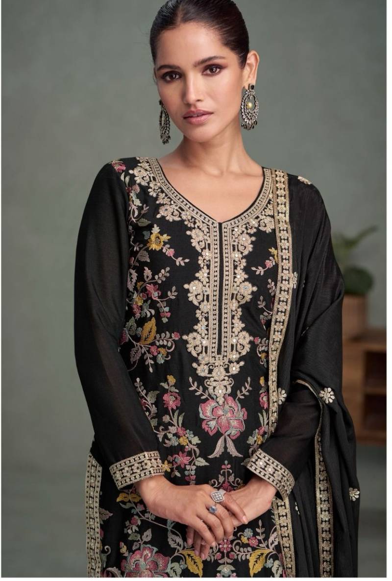 Parul 10190 To 10192 Designer Chinon Embroidery Salwar Suits Collection