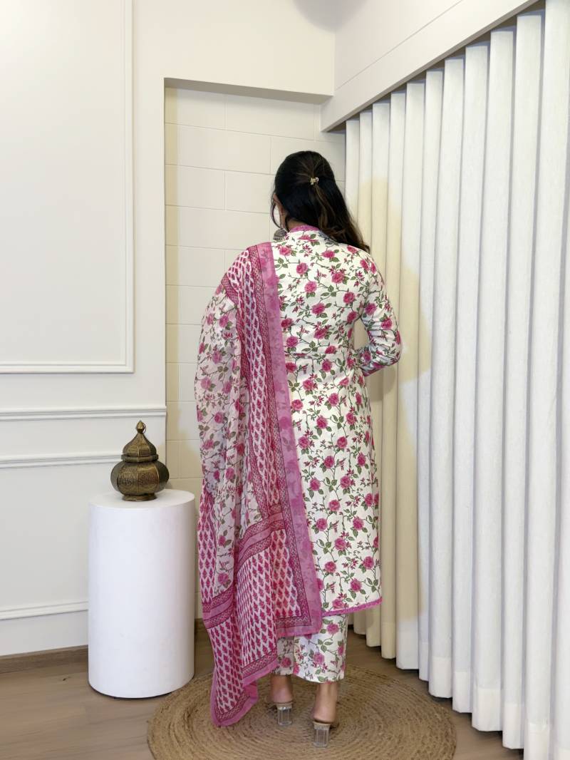 Kamini 2 Cotton Slub Floral Printed Readymade Collection