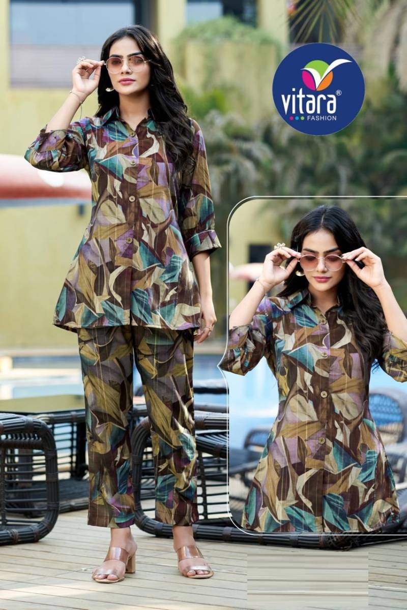 Vitara Alisha Casual Wear Printed Co Ord Set Collection