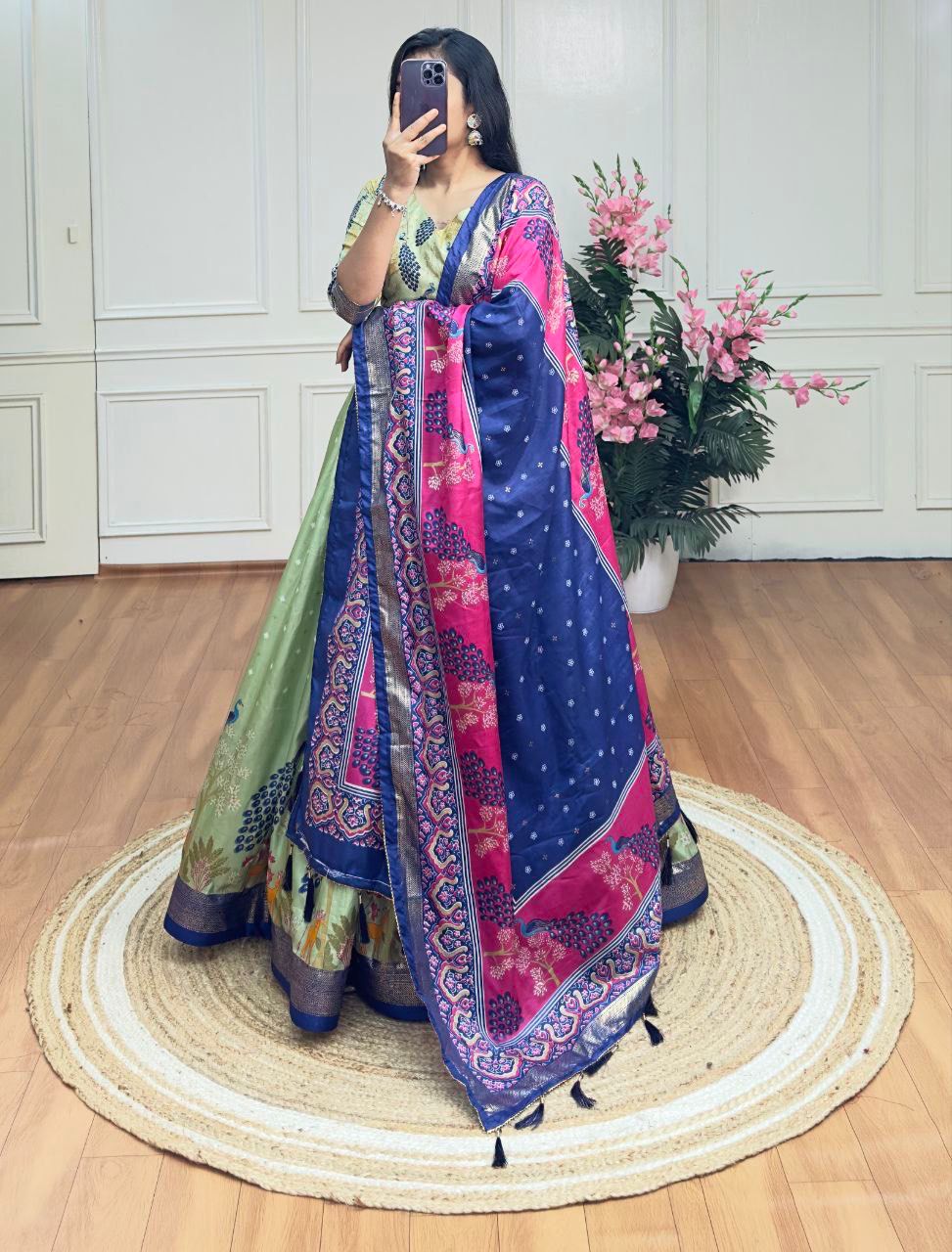 Scmd 02 Dola Silk Patola Print Lehenga Choli Collection