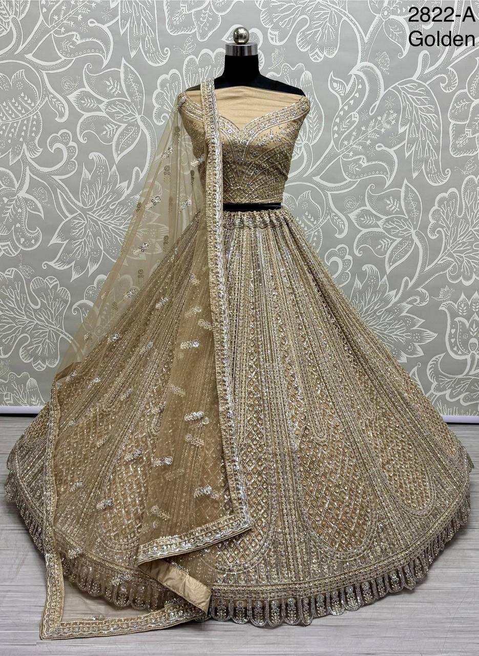 Anjani Art Code 2822 Heavy Net Sequins Work Reception Wear Lehenga Choli
