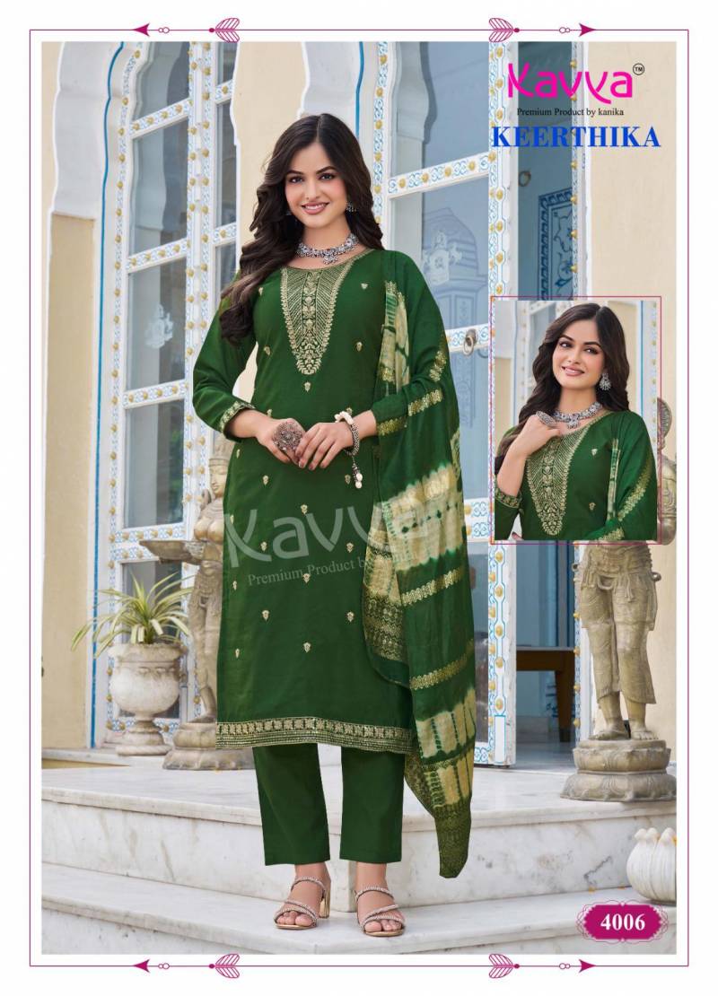 Kavya Keerthika Vol 4 Straight Kurti Bottom With Dupatta Collection