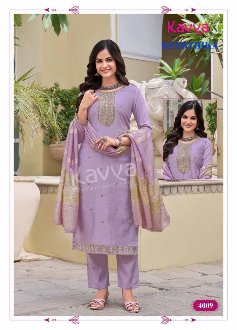 Kavya Keerthika Vol 4 Straight Kurti Bottom With Dupatta Collection