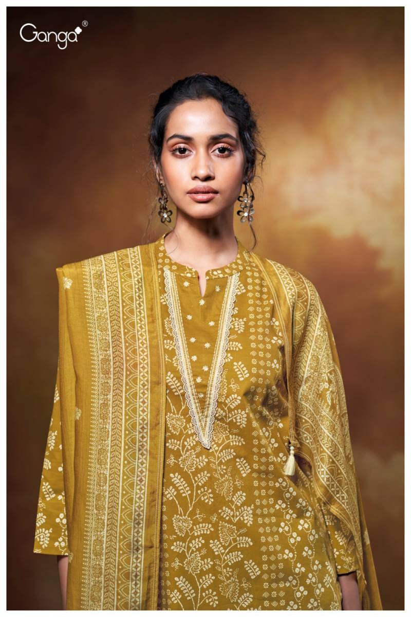 Ganga Xara Cotton Printed Embroidered Salwar Kameez