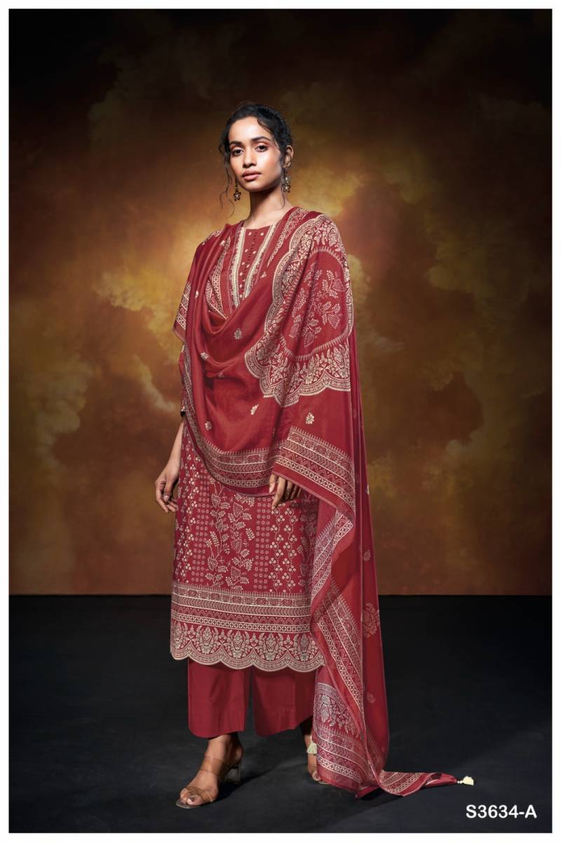 Ganga Xara Cotton Printed Embroidered Salwar Kameez