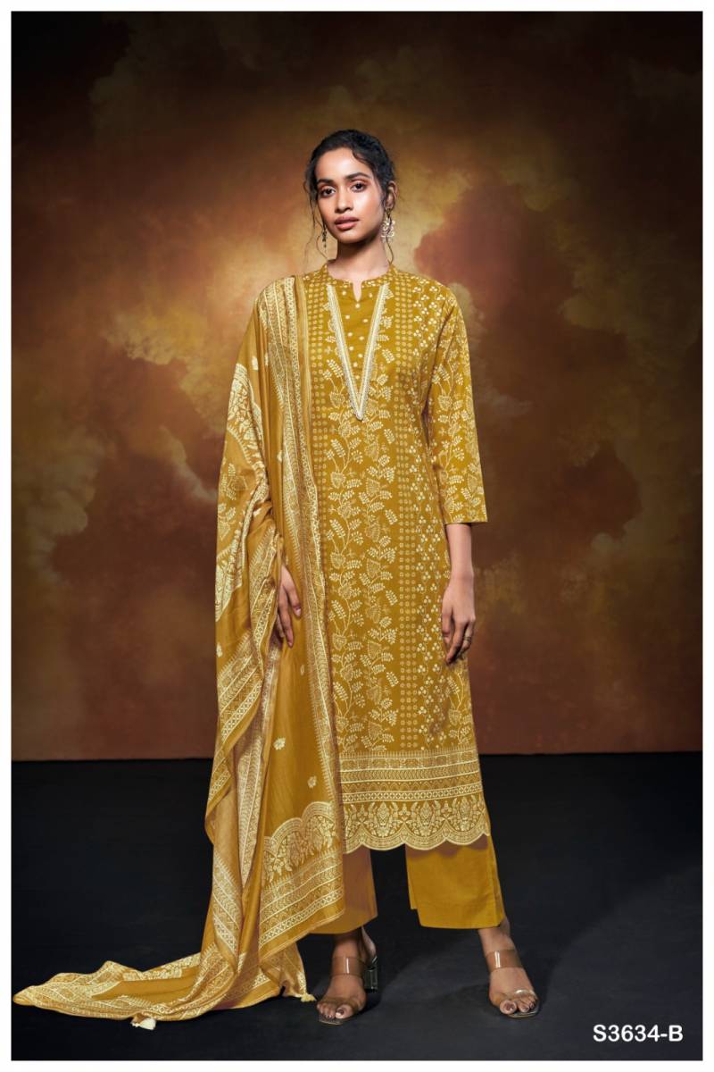 Ganga Xara Cotton Printed Embroidered Salwar Kameez