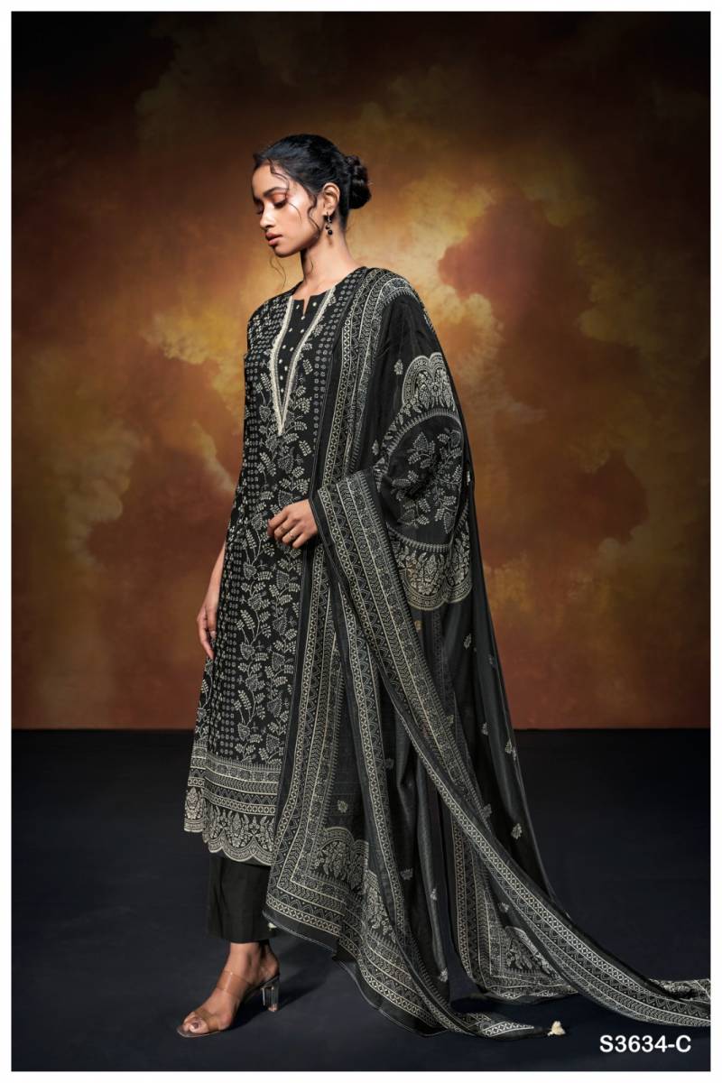 Ganga Xara Cotton Printed Embroidered Salwar Kameez