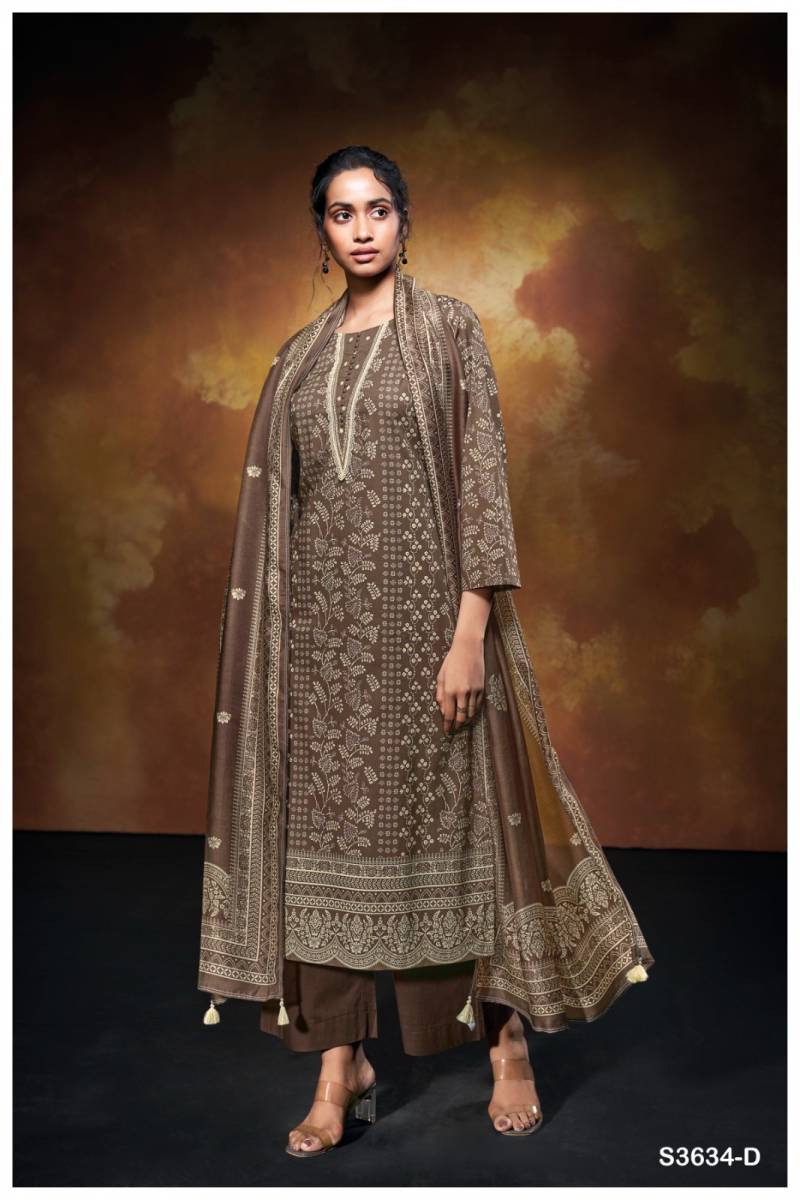 Ganga Xara Cotton Printed Embroidered Salwar Kameez