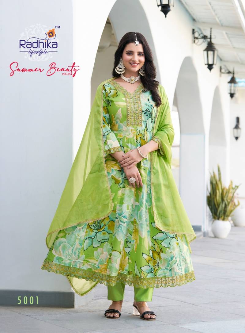 Radhika Summer Beauty Vol 5 Anarkali Ready Made Collection