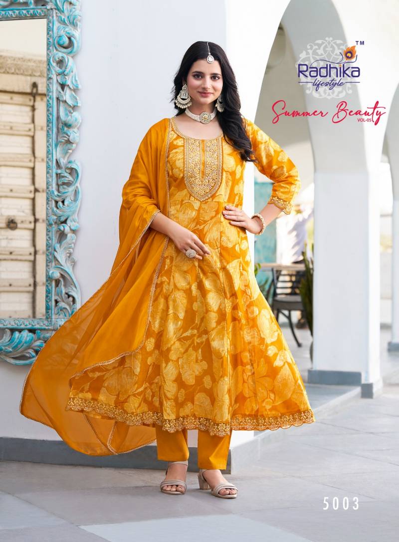 Radhika Summer Beauty Vol 5 Anarkali Ready Made Collection