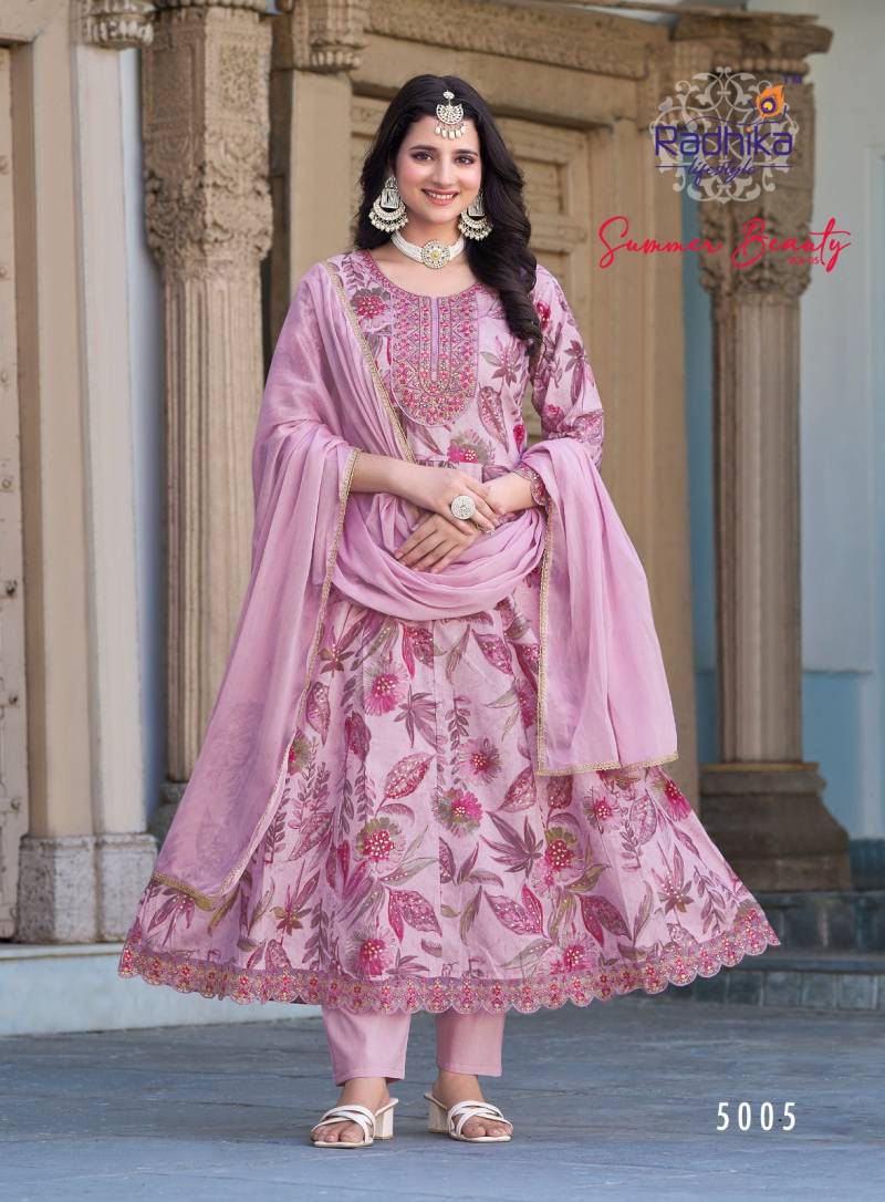 Radhika Summer Beauty Vol 5 Anarkali Ready Made Collection