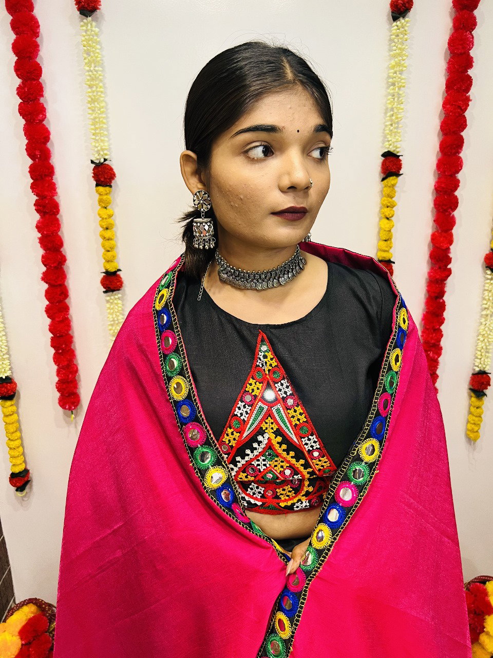 Aawiya Rajwadi Vol 8 D no. 7049 Cotton Silk Gamthi Work Traditional Lehenga Choli