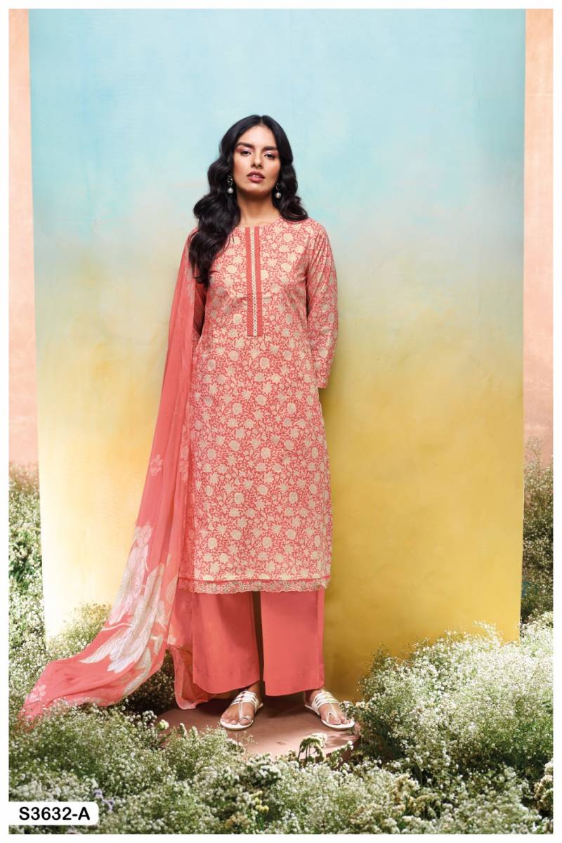 Ganga Lakmini Cotton Printed Embroidered Salwar Kameez