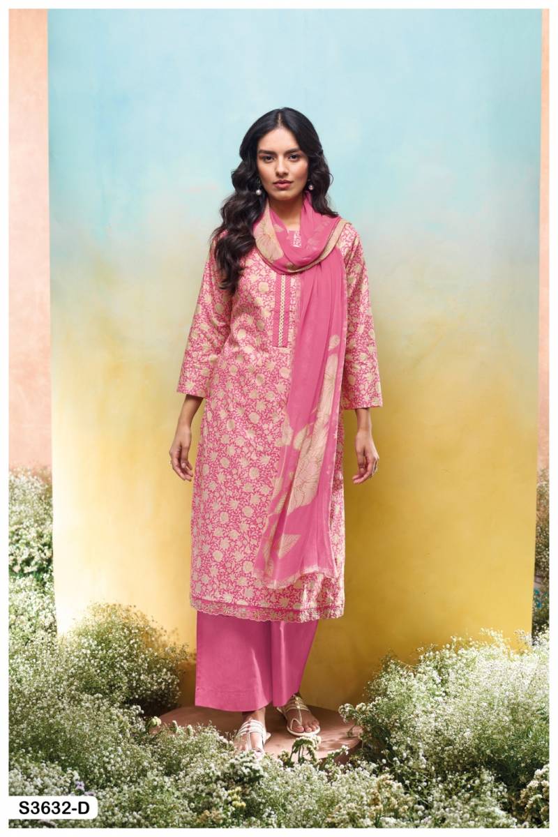 Ganga Lakmini Cotton Printed Embroidered Salwar Kameez