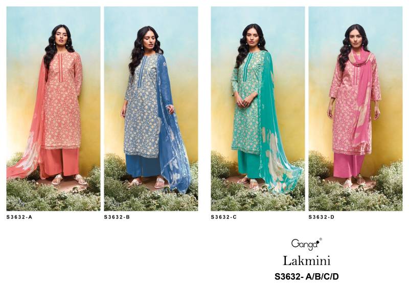 Ganga Lakmini Cotton Printed Embroidered Salwar Kameez