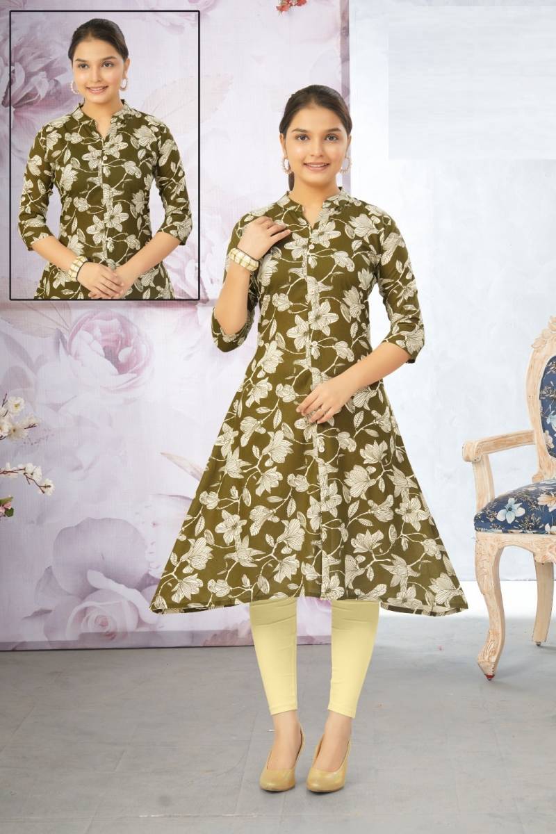 Paavna Kurti Vol 5 Rayon Printed Readymade Kurti Collection