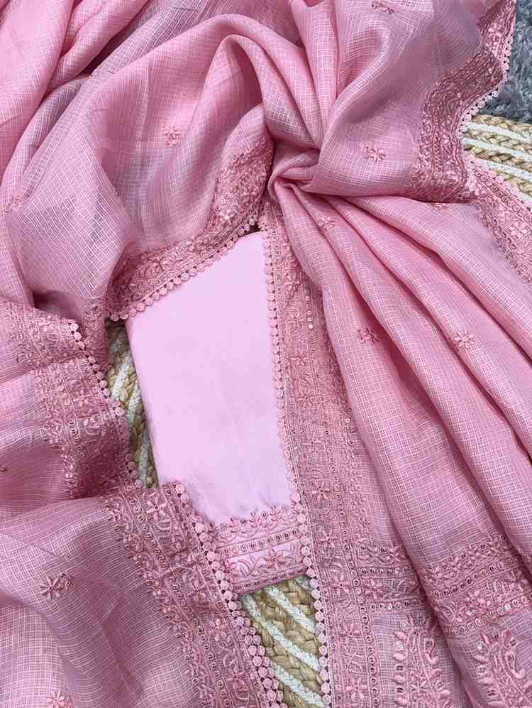 Kc 2050 Kota Chex Sequance Thread Embroidery Work Saree