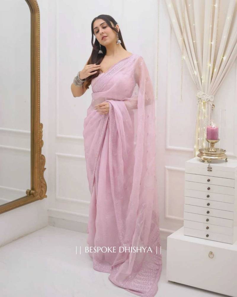 Kc 2050 Kota Chex Sequance Thread Embroidery Work Saree