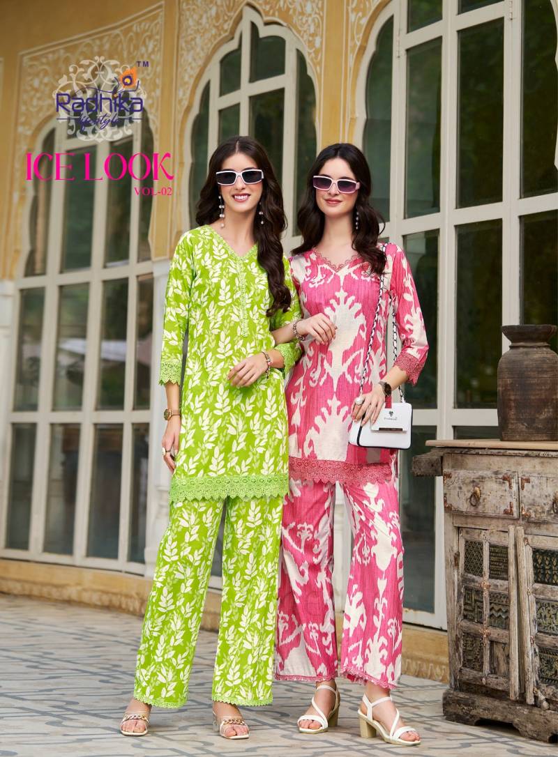 Radhika Ice Look Vol 1 Heavy Cotton Printed Co Ord Sets Collection