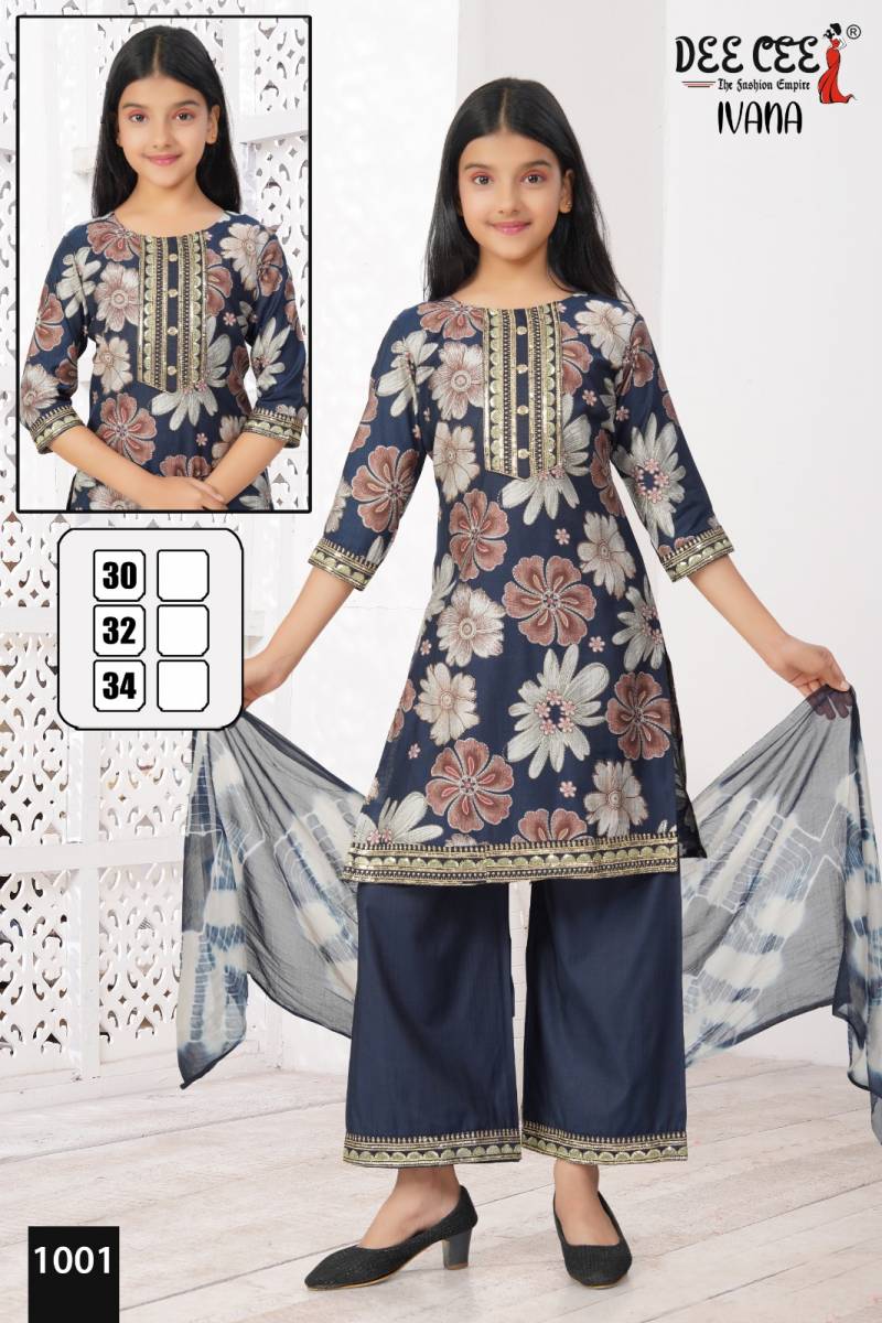 Deecee Ivana Vatican Printed Kurti Bottom With Dupatta Collection