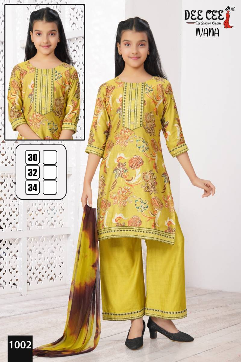 Deecee Ivana Vatican Printed Kurti Bottom With Dupatta Collection
