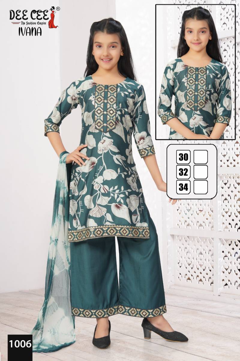 Deecee Ivana Vatican Printed Kurti Bottom With Dupatta Collection