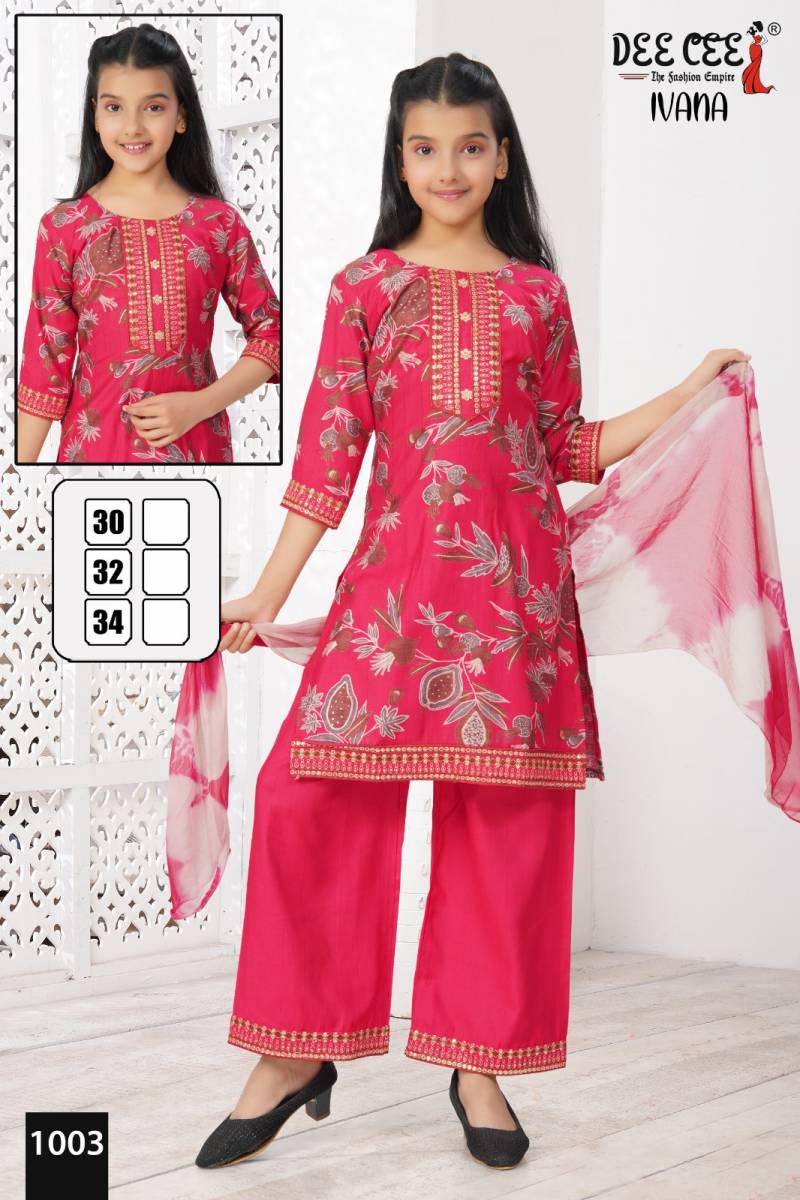 Deecee Ivana Vatican Printed Kurti Bottom With Dupatta Collection