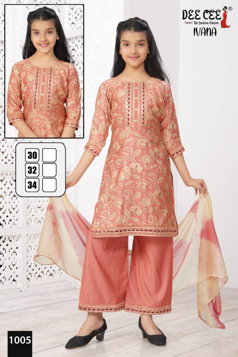 Deecee Ivana Vatican Printed Kurti Bottom With Dupatta Collection
