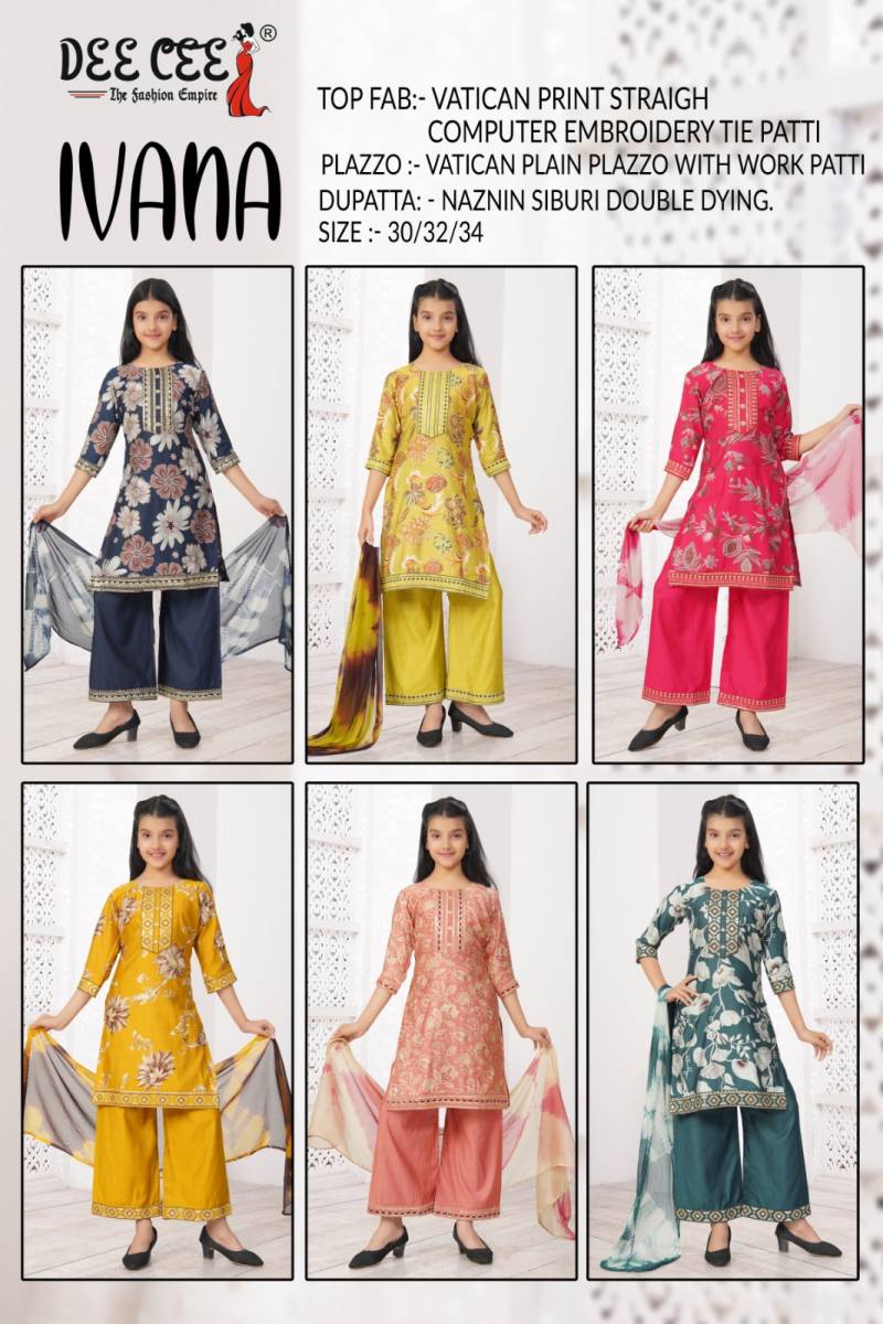 Deecee Ivana Vatican Printed Kurti Bottom With Dupatta Collection