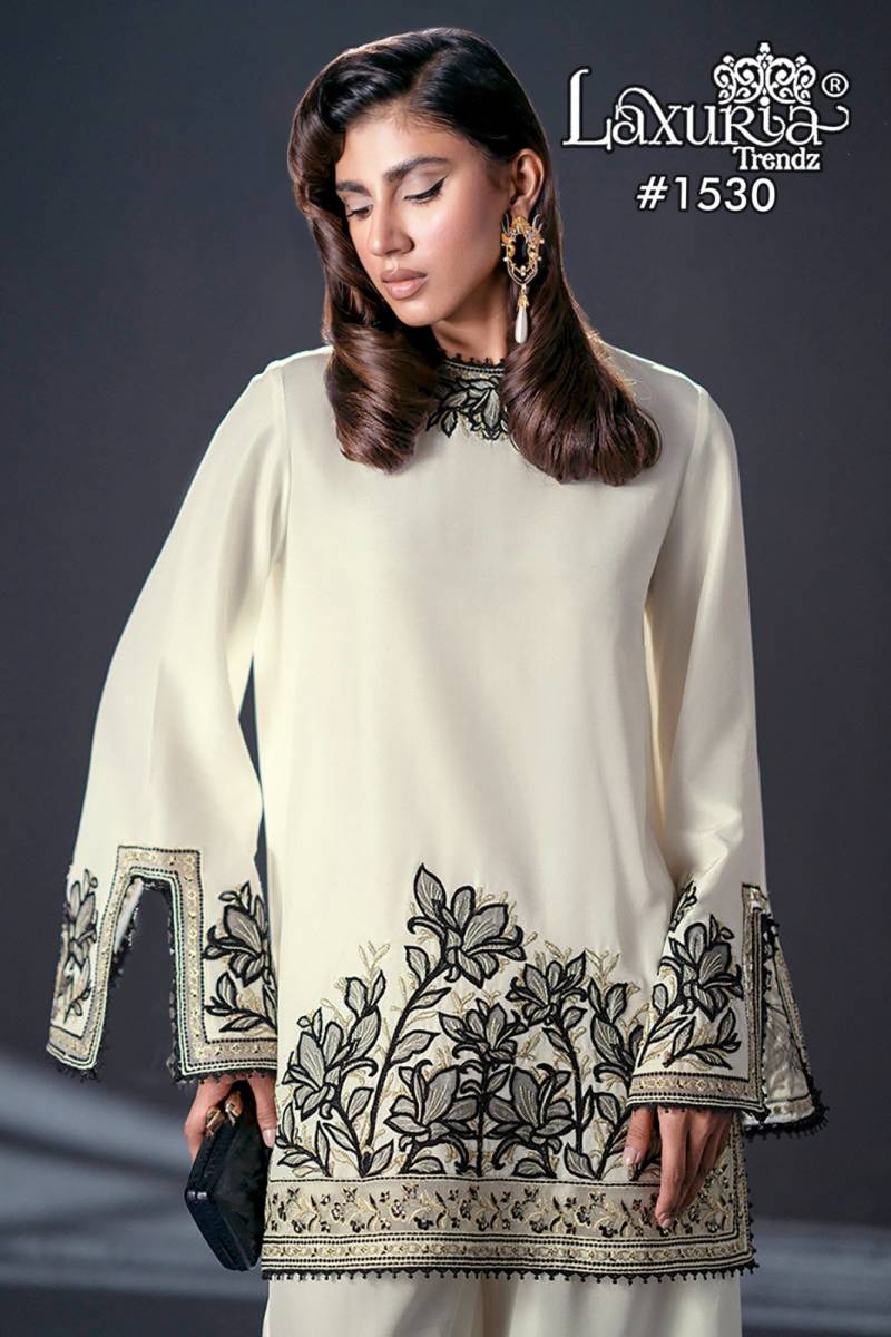 Laxuria Trendz 1530 Jam Satin Ready Made Suit Collection