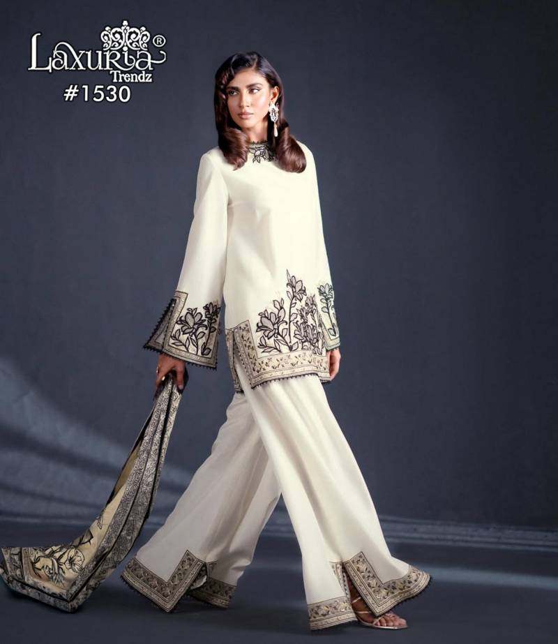 Laxuria Trendz 1530 Jam Satin Ready Made Suit Collection