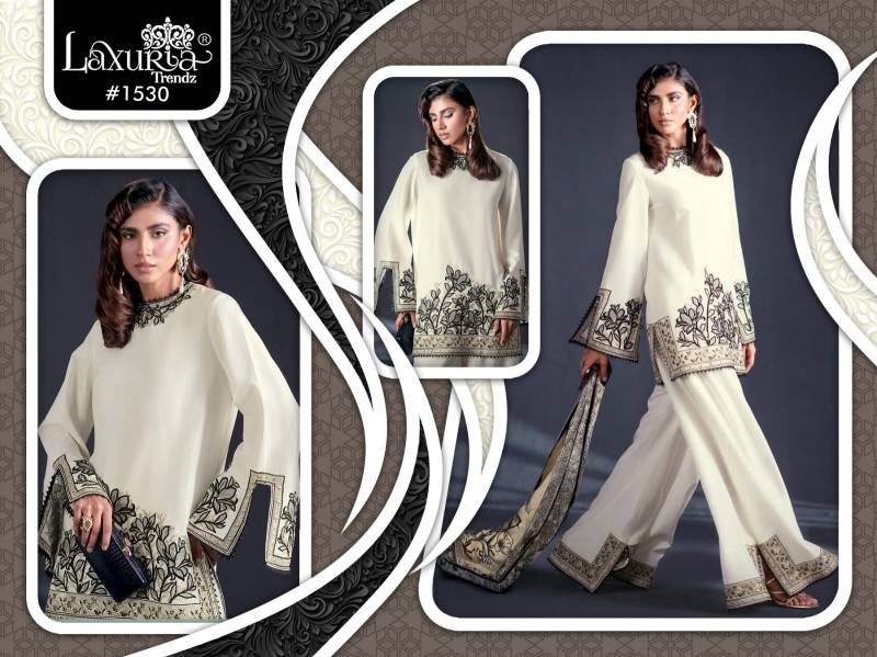 Laxuria Trendz 1530 Jam Satin Ready Made Suit Collection