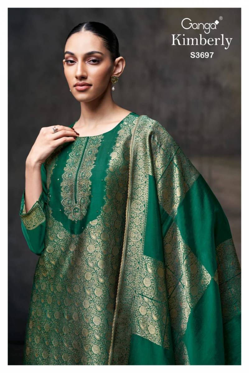Ganga Kimberly Viscose Woven Silk Jacquard Salwar Kameez