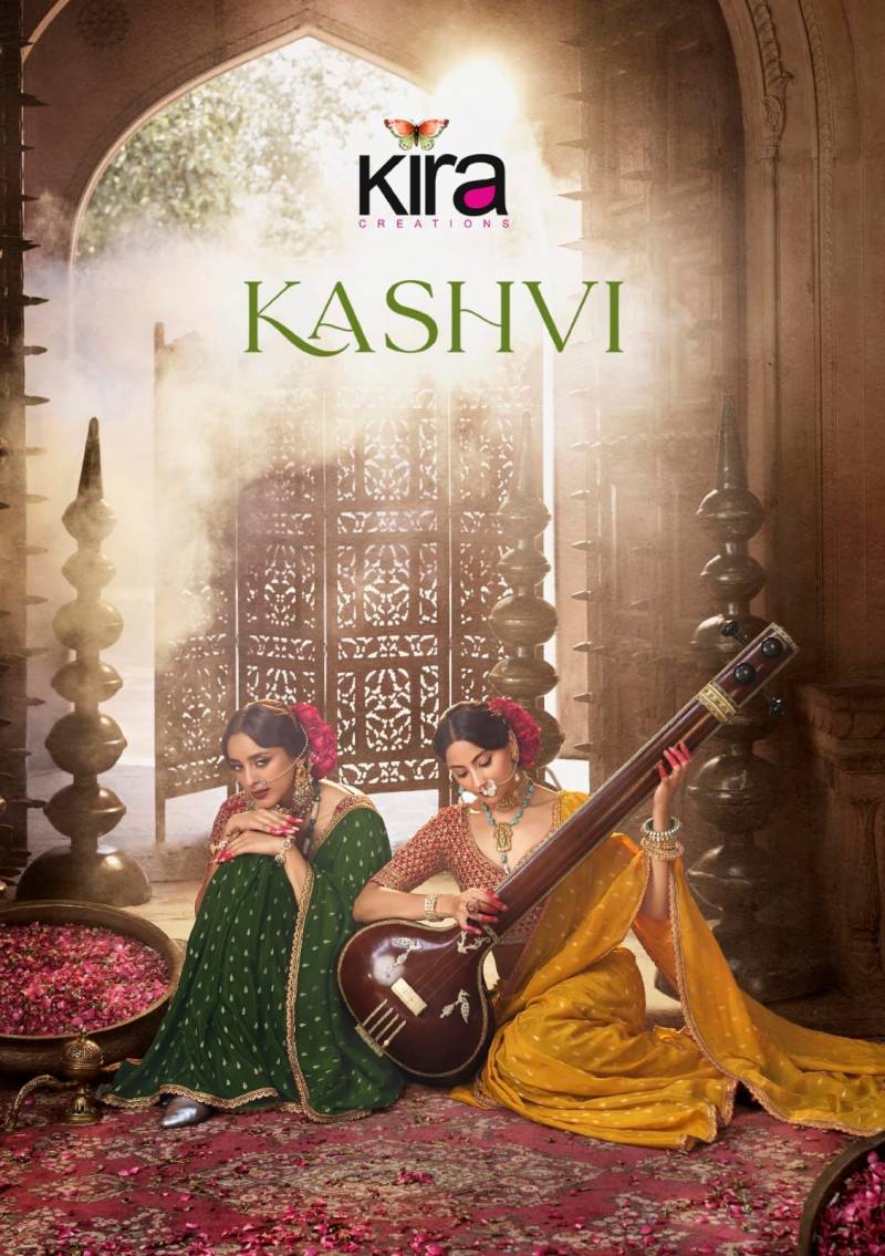 Kira Kashvi Viscose Crepe Based With Hand Dying Saree