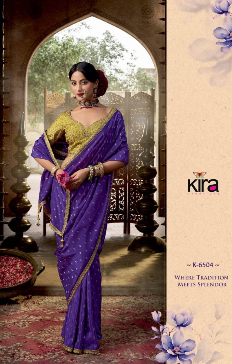 Kira Kashvi Viscose Crepe Based With Hand Dying Saree